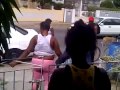 Jamaican Female Gets Poked IN THe Eye Hit In The Head With A Rock Dancehallv