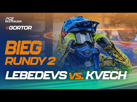 Speedway. Żużel. Mecz: Jan Kvech vs. Andzejs Lebedevs (top bieg 2. rundy #GORTOR)