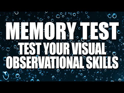 Memory Test | Test Your Visual Observational Skills | 10 Minute Memory Game for fun |