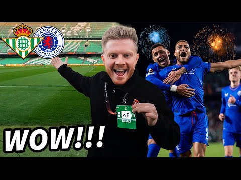 PITCHSIDE at CRAZY Europa League DECIDER 💥 Real Betis v Rangers