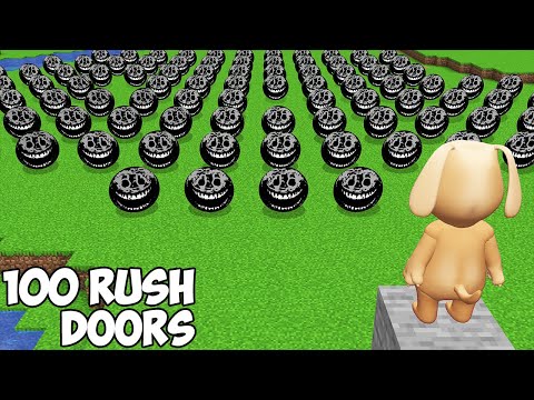 100 RUSH ROBLOX DOORS NEXTBOTS ARE CHASING US in Minecraft   Gameplay - Coffin Meme