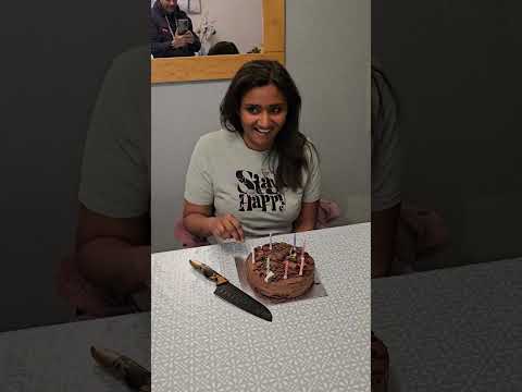 Shanti 45th birthday cake cutting. Or was it 50th??