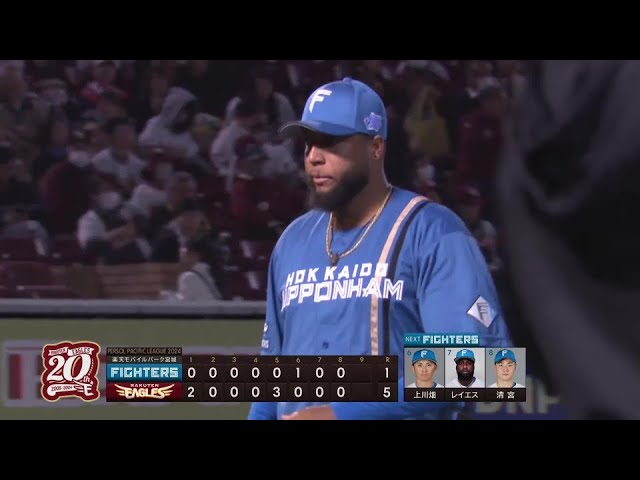 【8回裏】持ち味を存分に発揮!! ファイターズ・ロドリゲス 打たせて取る投球で今季初登板を無失点!! 2024年4月25日 東北楽天ゴールデンイーグルス 対 北海道日本ハムファイターズ