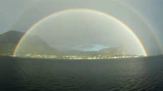 preview picture of video 'double rainbow in Forsand, Norway'