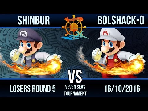 Seven Seas Tournament - Shinbur (Black Mario) vs Bolshack-0 (Fire Mario)  - Losers Round 6
