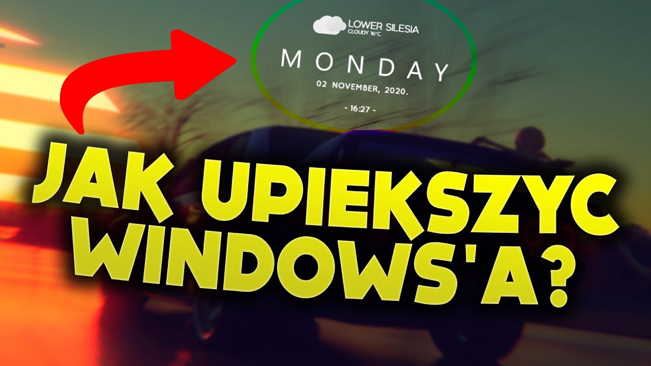 Jak dodać ZEGAREK, KALENDARZ na pulpit RAINMETER [Poradnik][Download]