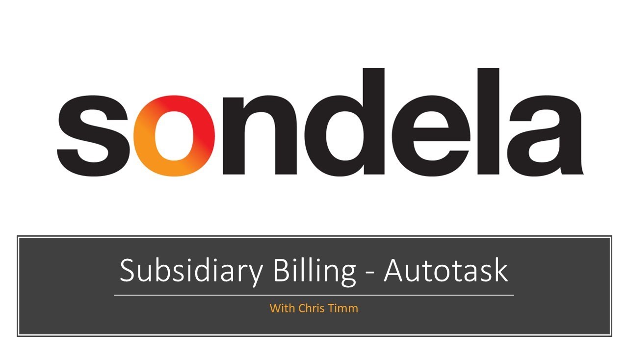 Billing Subsidiary companies in Autotask