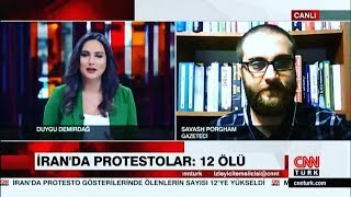 İran’daki Eylemleri Cnntürk’e Değerlendirdim.
