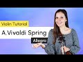 Vivaldi Spring I. Allegro Violin Tutorial