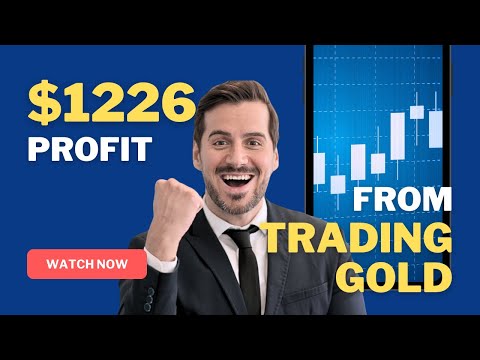 Turning $10K into $100K: Live Gold Trading Session #1 - $1226 Profit!"