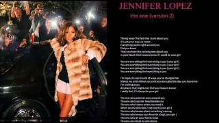 jennifer lopez the one version 2 + lyrics