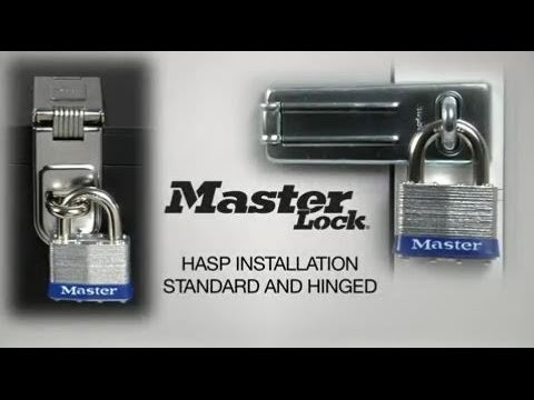 Master Lock | Hasp Installation - Standard and Hinged Hasps