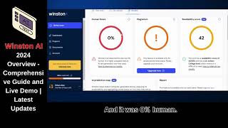 Winston AI 2024 Overview - Comprehensive Guide and Live Demo | Latest Updates