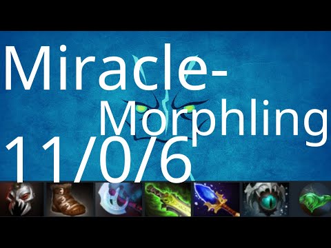 Miracle- carry Morphling vs Drow Ranger, Vengeful Spirit, Snapfire - basic≖‿≖  - dota2