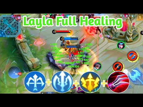 Layla Best Build Full Healing & Emblem Build - Layla Top 1  Global Rank ~ MLBB