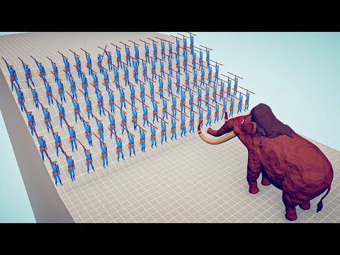 What Are 100 Spear Thrower Capable Of? - Totally Accurate Battle Simulator TABS