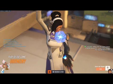 POTG! 3000+ HOURS OF SYMMETRA LOOKS LIKE - HARMONY SYMMETRA OVERWATCH 2 SEASON 6 GAMEPLAY