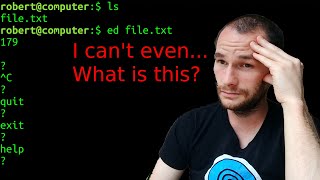 Trying The Oldest Text Editor In Linux - The ed Command