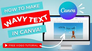 How to Create a WAVY Text for your Social Media // Canva Tutorial