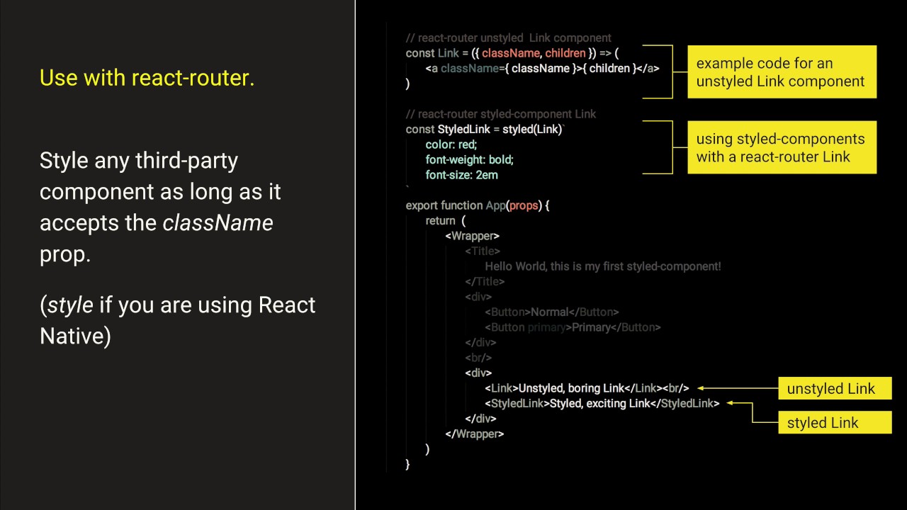 Tech Talk: How to use React styled-components