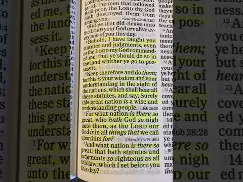 This is your wisdom and understanding in the sight of the nations.