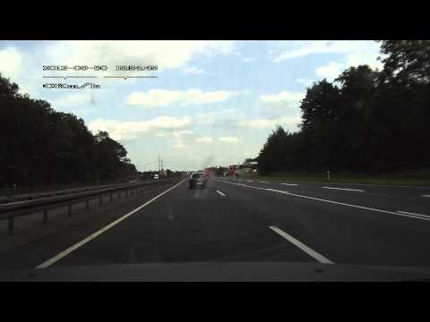 Erst ohne zu gucken Spurwechsel und dann auch noch ausbremsen - A2 Seat Exeo