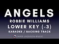 Robbie Williams - Angels (Lower Key -3) Karaoke / Backing Track