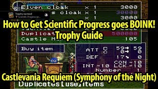 How to Get Scientific Progress Goes BOINK! Trophy Guide - Castlevania Symphony of the Night Requiem