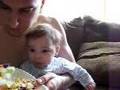 Gavin Eats When Daddy Eats Funny Smiles 3 8 2008