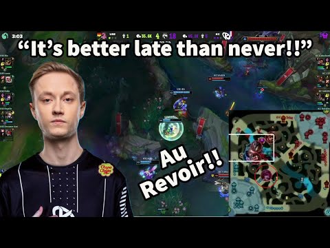 Rekkles Abandons His Team Mates Mid Fight To Farm One Wave And Jungle Camps!!