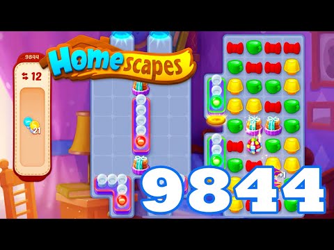 Homescapes Level 9844 HD 3 - match puzzle game | Gameplay Walkthrough | android | GameGo Game | IOS