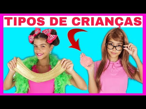 NOVELINHA - TIPOS DE CRIANÇAS FAZENDO AMOEBA / SLIME #5  NICOLE DUMER