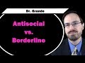 Antisocial Personality Disorder Vs Borderline Personality Disorder