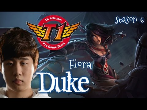 SKT T1 Duke FIORA Top vs Rengar - Patch 6.1 KR | League of Legends