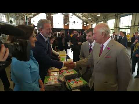 King Charles III and Queen Camilla greet well wishers at Landsdowne Park in Ottawa