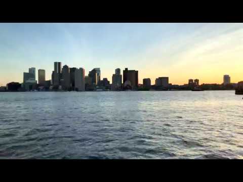 Boston Skyline at Sunset 5/20/17 iPhone 4K