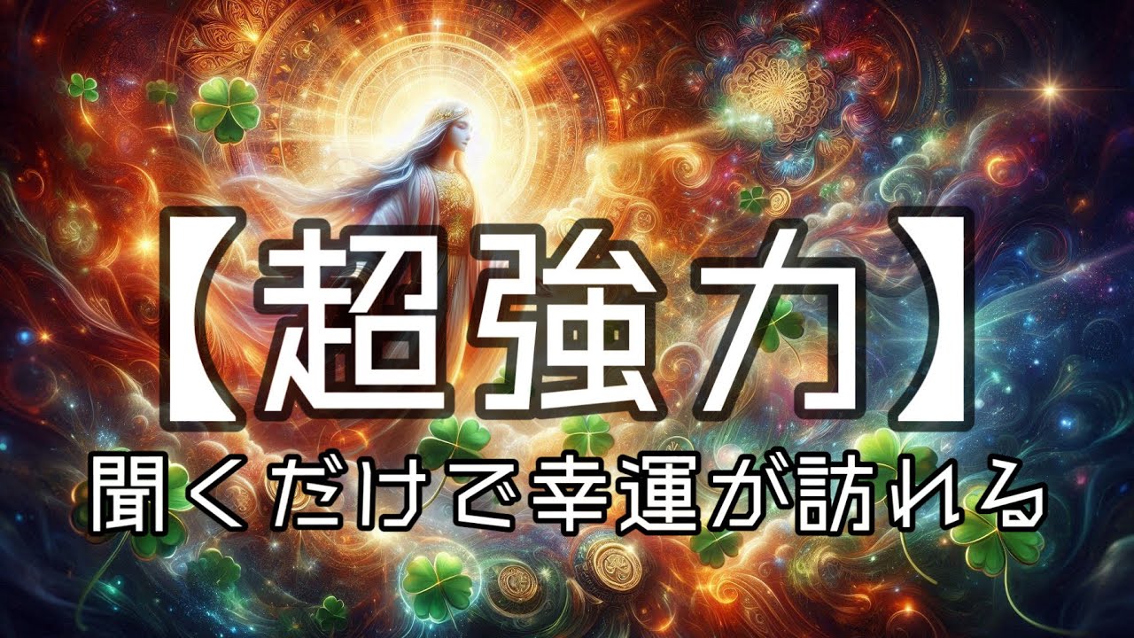 【超強力】聞くだけで幸運が訪れる音楽