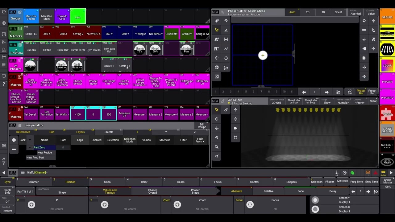 MA3 Tutorial - Circle Phasers Using Presets