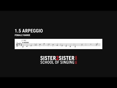 1.5 Arpeggio FEMALE Vocal Exercise