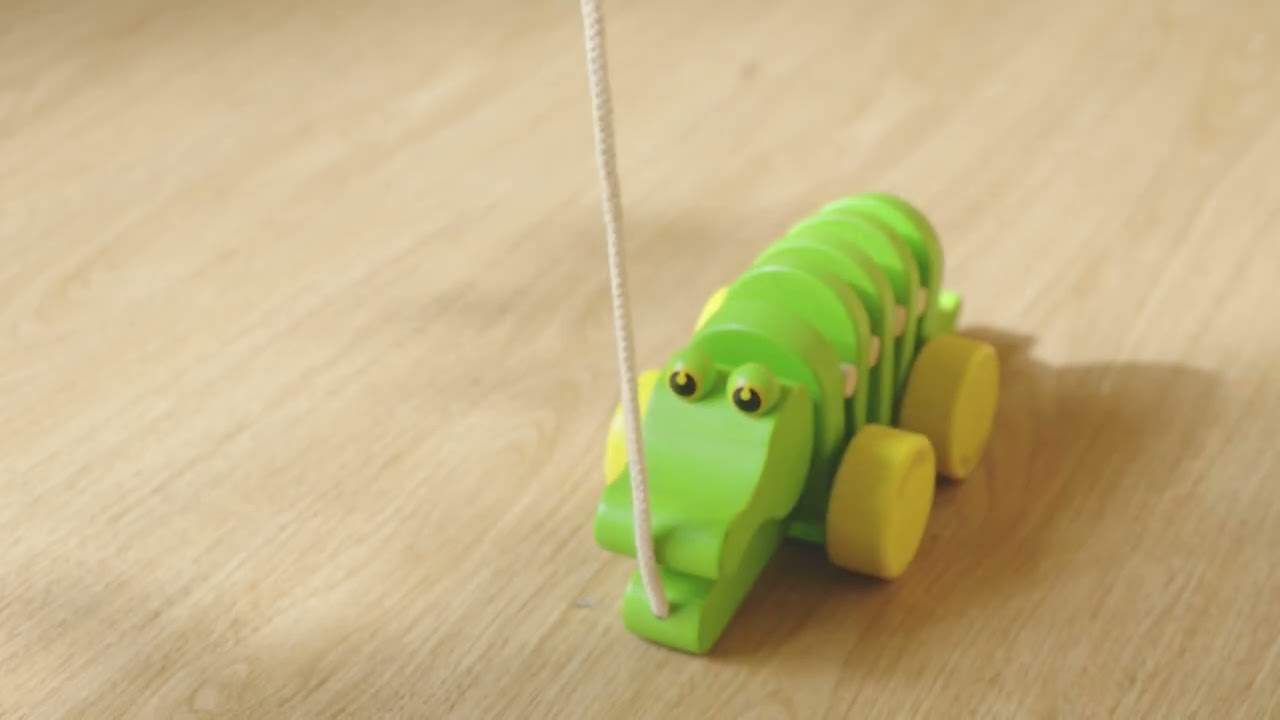 Plantoys Tanzender Alligator/ Krokodil Kautschukholz