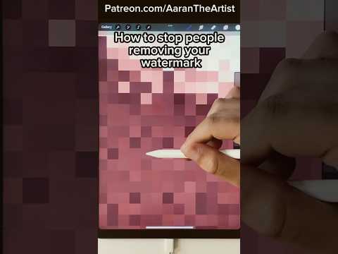 How to stop people stealing your art watermark #artist #art #procreate