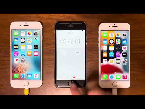iPhone 6s on iOS 9 and iOS 15 Boot Up Test, with Timer