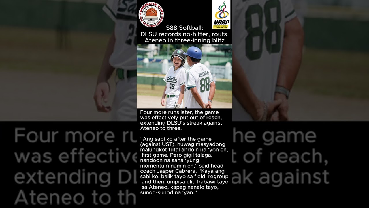 UAAP Women's Softball: DLSU humiliates Ateneo, 18-0, in just 3 innings