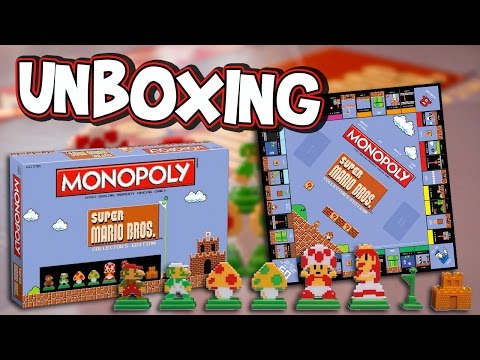 {Unboxing} Super Mario Bros. Monopoly Collector's Edition {Review}
