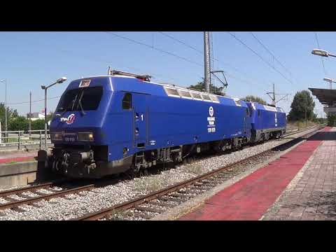 🇬🇷 HELLENIC TRAIN InterCity, Regional and Freight Trains at Korinos (30.07.2023)
