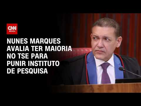Nunes Marques avalia ter maioria no TSE para punir AtlasIntel por pesquisa | CNN PRIME TIME