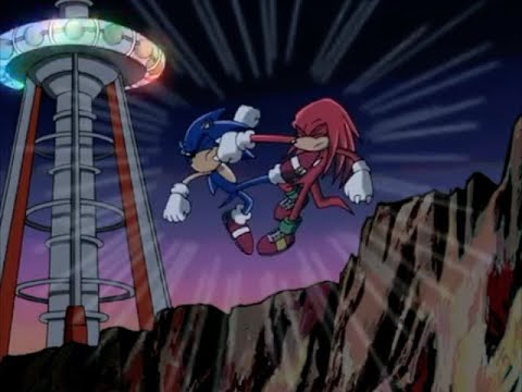 Sonic X Comparison: Sonic VS Knuckles, Continued (Egg Moon Saga) (Japanese VS English)