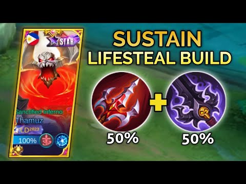 NEW THAMUZ UNDERRATED LIFESTEAL DAMAGE BUILD | 100% BROKEN!! | THAMUZ BEST BUILD AND EMBLEM S29