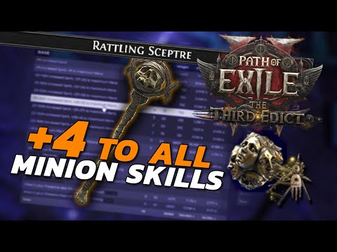 How to craft a Meta +4 MINION SCEPTRE in PoE 2