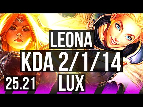 LEONA & Tristana vs LUX & Caitlyn (SUP) | KR Diamond | 25.21